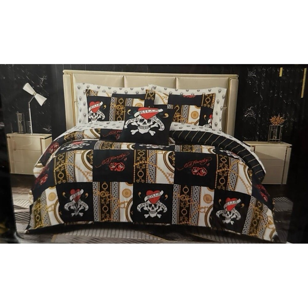Viral Ed Hardy Comforter Set, King